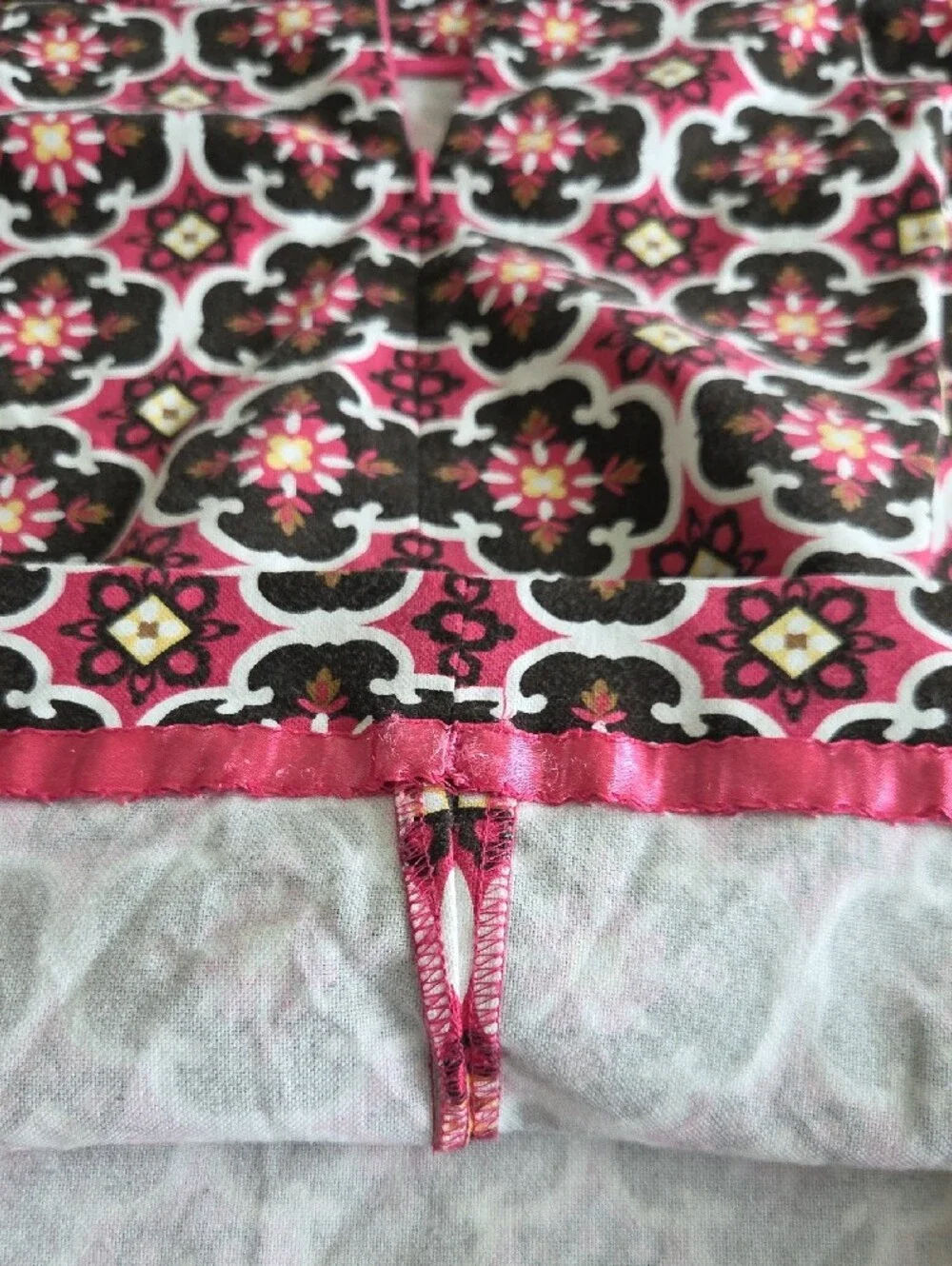 Harold's Pink Brown Geometric Floral Tile Mod Mini Skirt Sz 8 Retro mad men